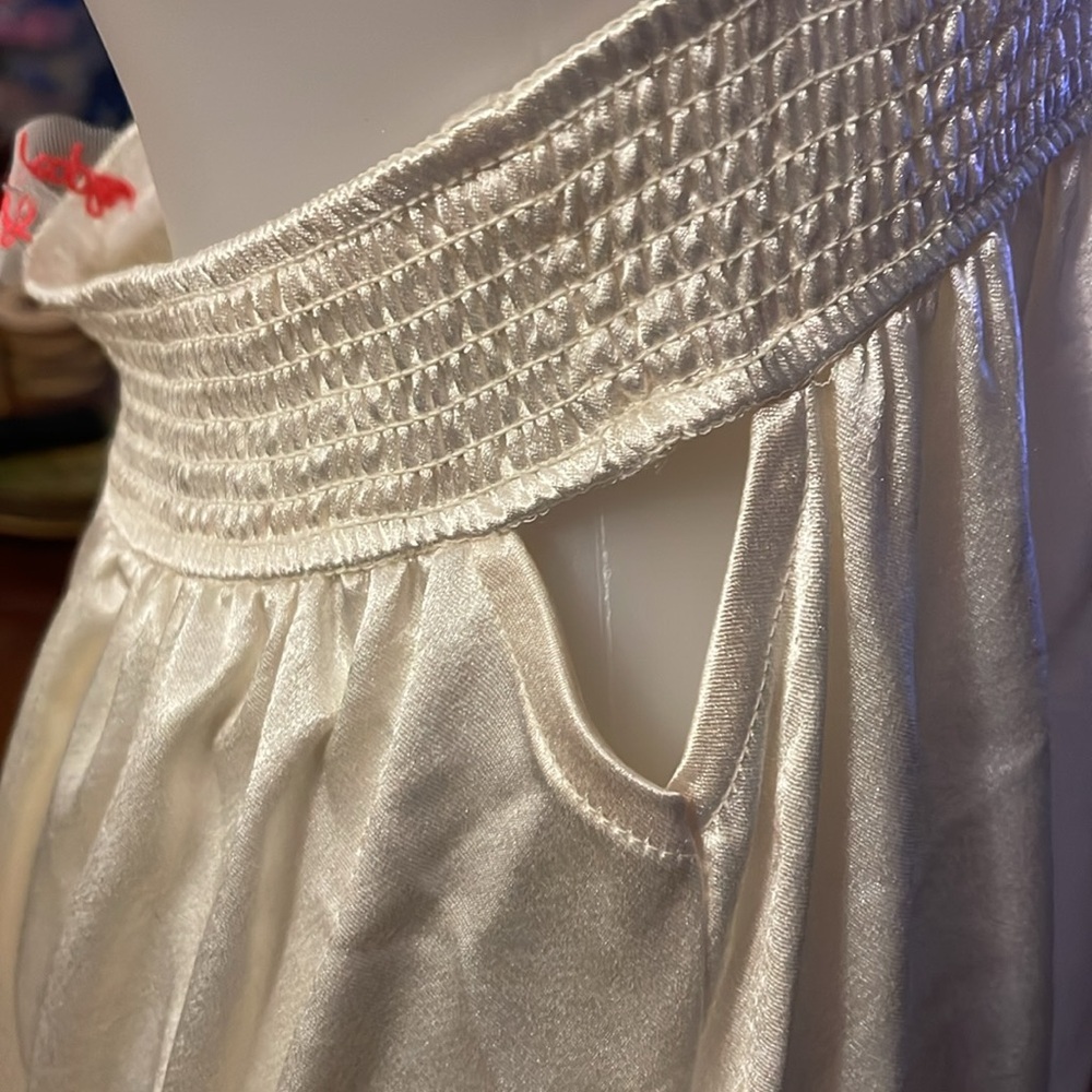 Free People Look Into The Sun Satin Cutouts Halter Gown Maxi Dress NWOT RARE - Picture 10 of 12